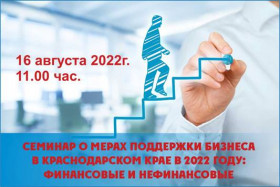 Семинар "Финансовые и нефинансовые меры поддержки МСП в 2022 году"